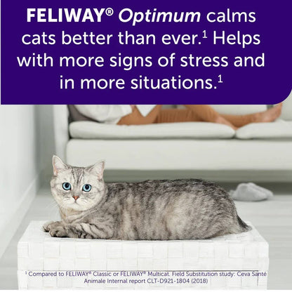 Feliway Optimum Cat Enhanced Calming Pheromone Diffuser Kit