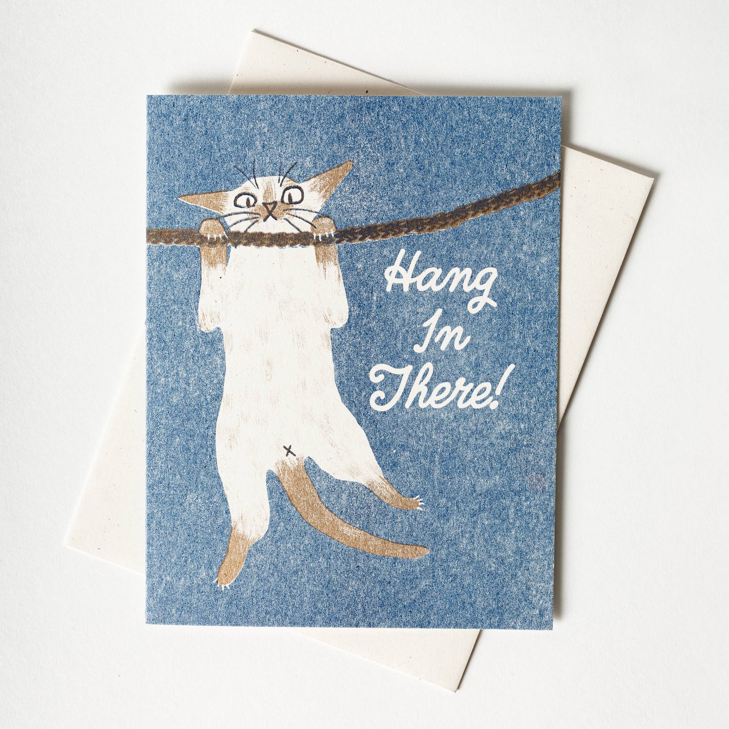 Hang In There! Risograph Card