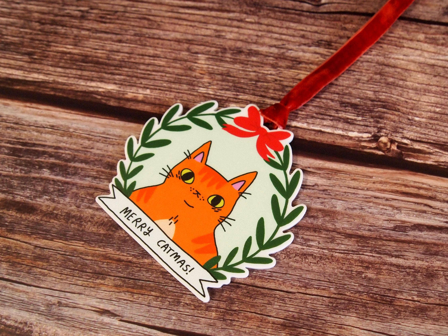 Ginger Cat Christmas Tree Ornament Decoration