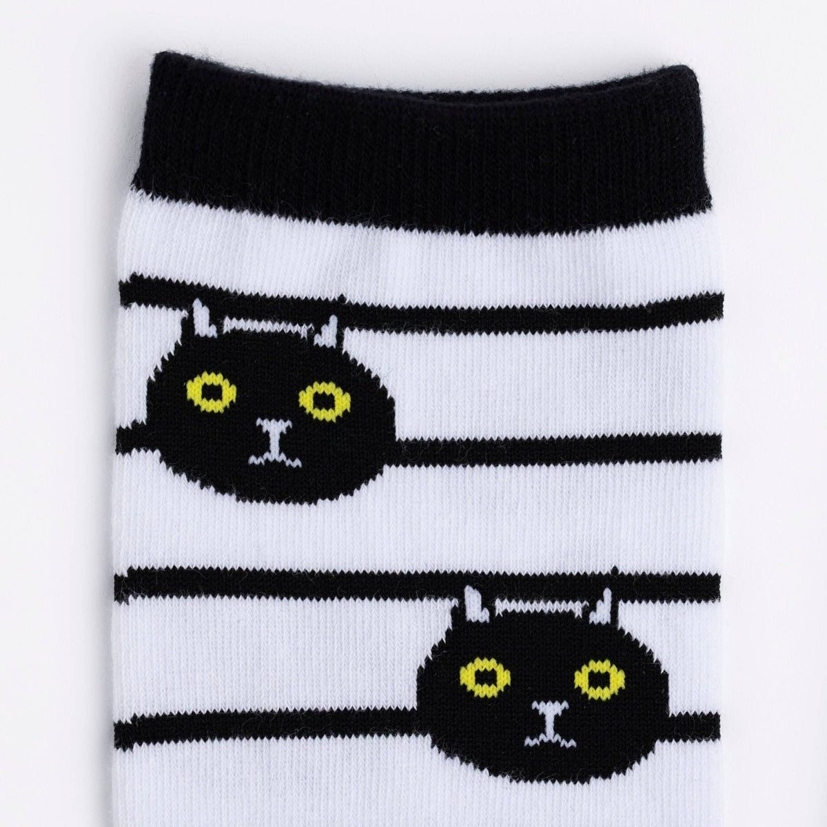 Black Cat Crew Socks