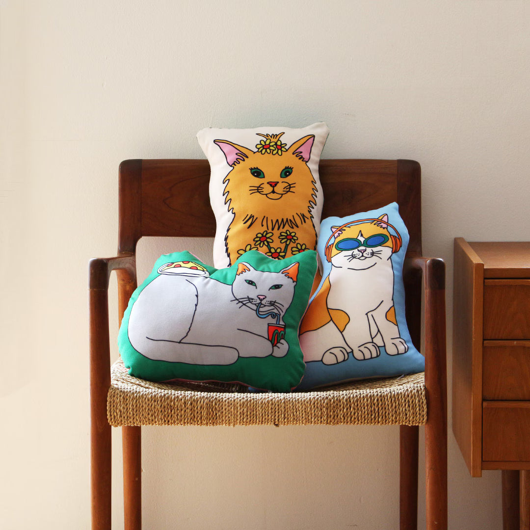 The Enjoy C&D Club Cat Pillows