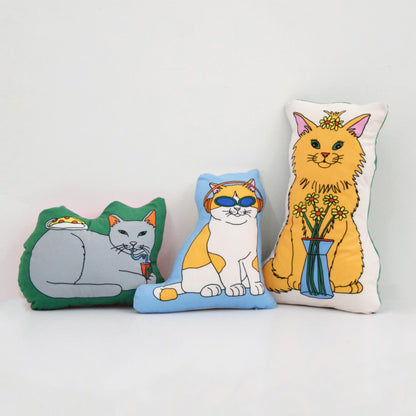 The Enjoy C&D Club Cat Pillows