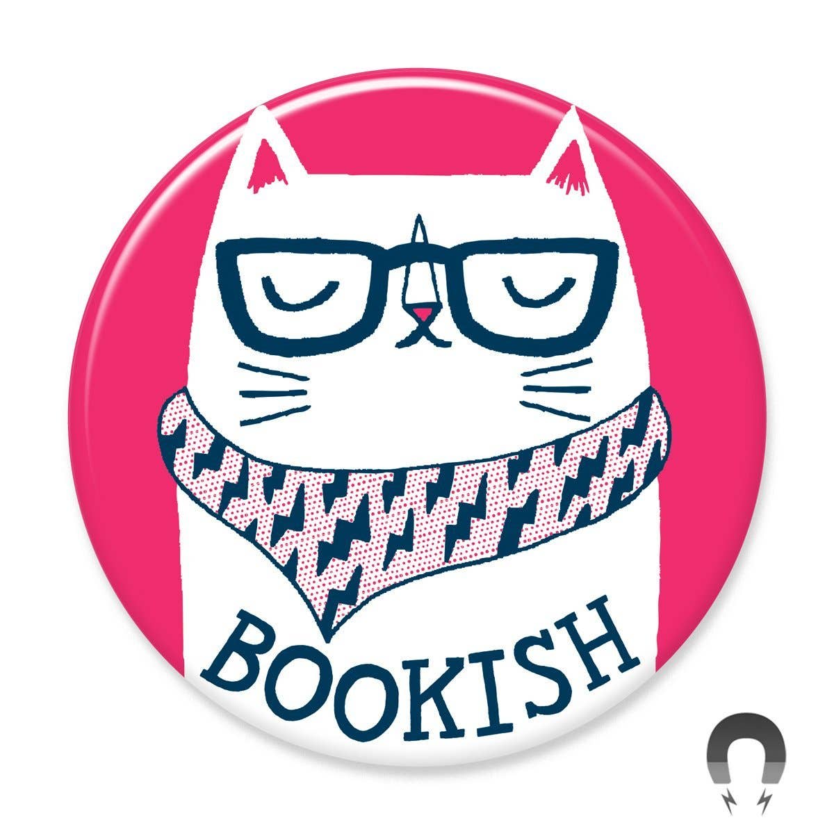 Badge Bomb - Bookish Cat Magnet