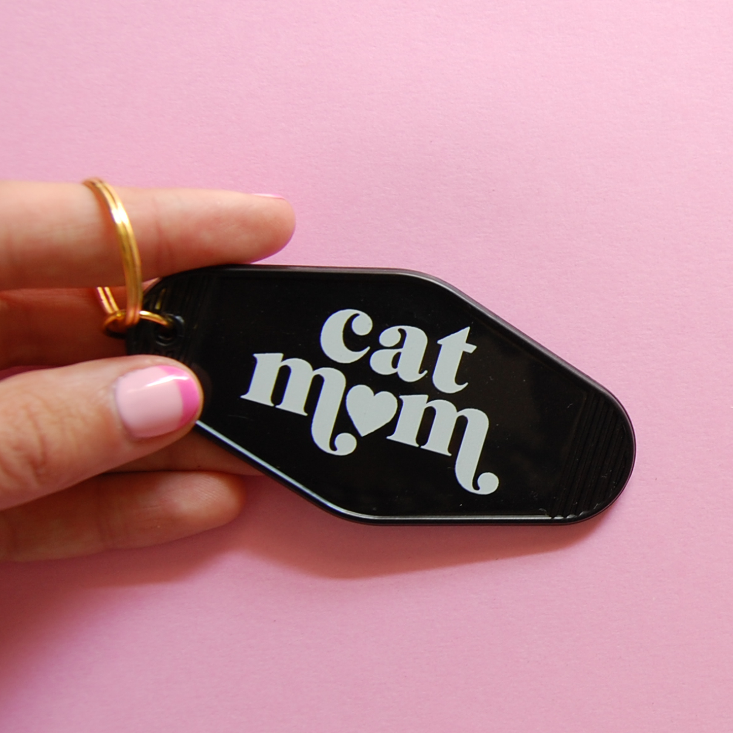 A Shop of Things - Cat Mom Keychain