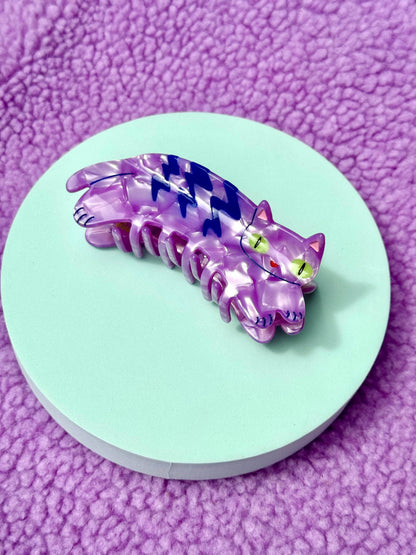 Peach Beast - Purple Tabby Cat Hair Claw