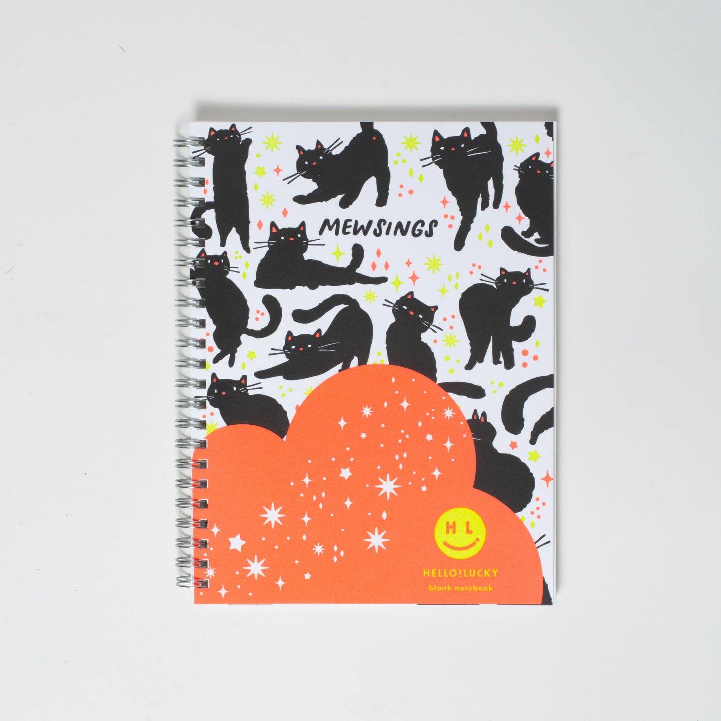 Egg Press Manufacturing - Mewsings Cat Blank Letterpress Notebook by Hello!Lucky