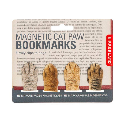 Kikkerland Design Inc - Magnetic Cat Paw Bookmarks