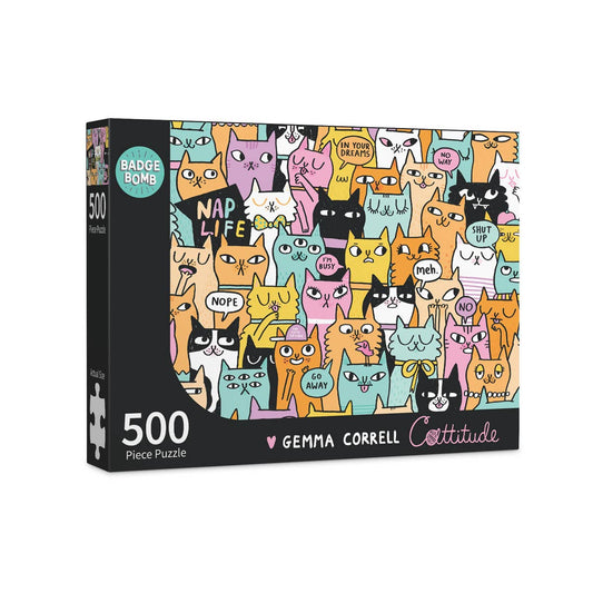 Gemma Correll Cattitude Jigsaw Puzzle