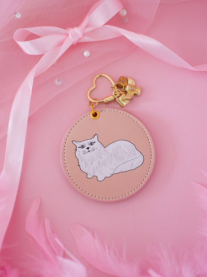 A Shop of Things - Miss Kitty Mirror Keychain