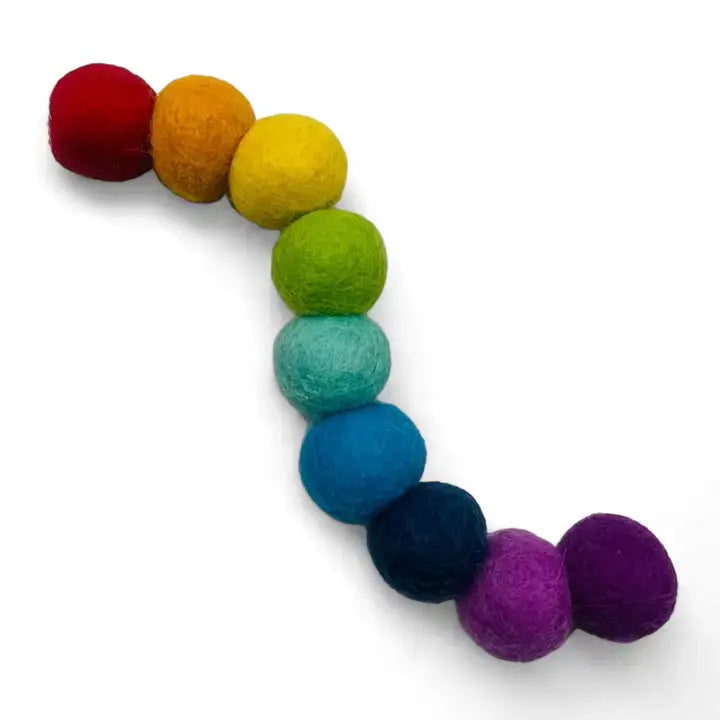 Woolly Worm Felt Wool Cat Toy