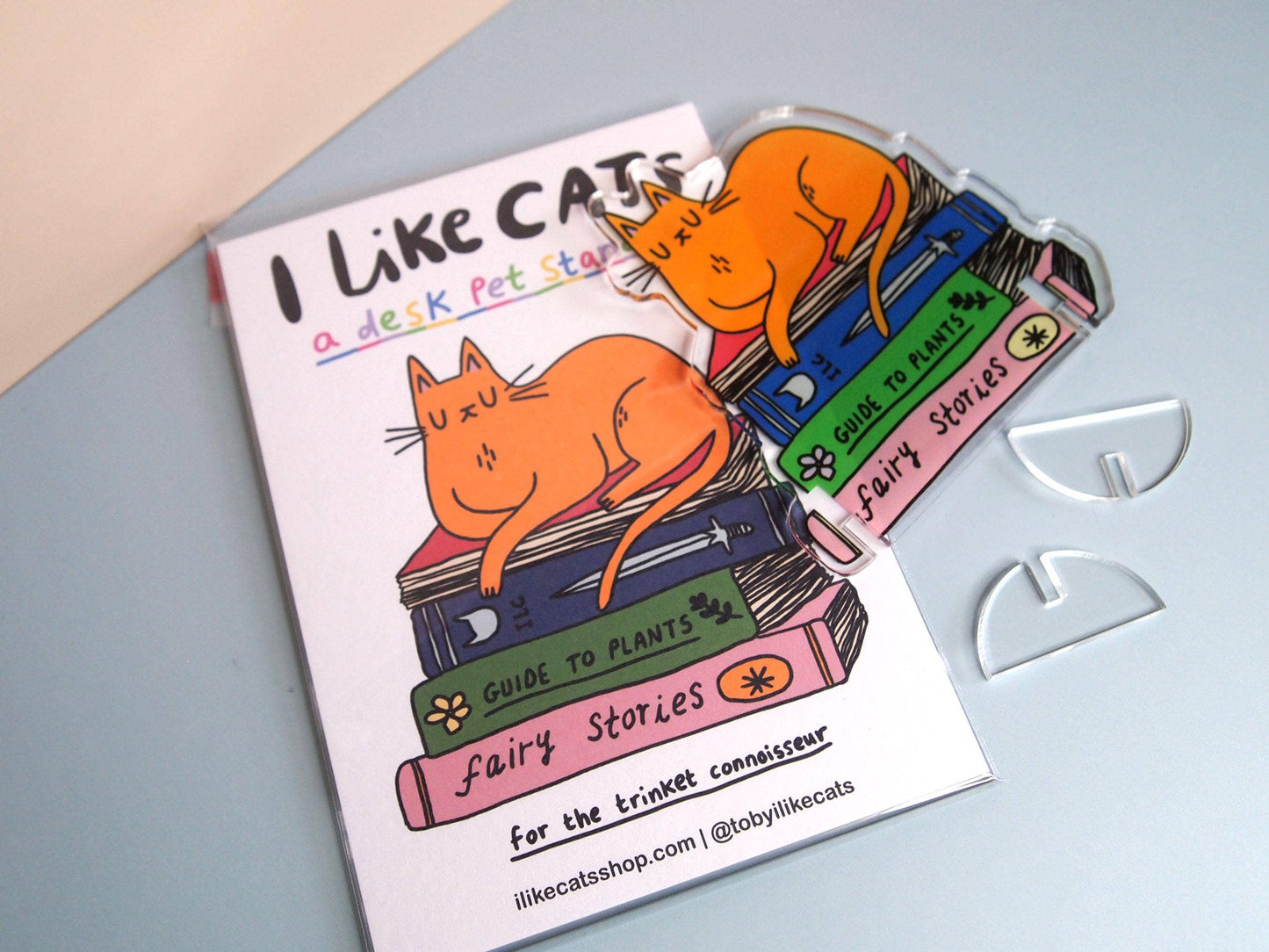 Acrylic Cat Desk Ornament Standee Trinket