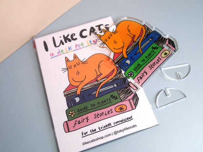 Acrylic Cat Desk Ornament Standee Trinket