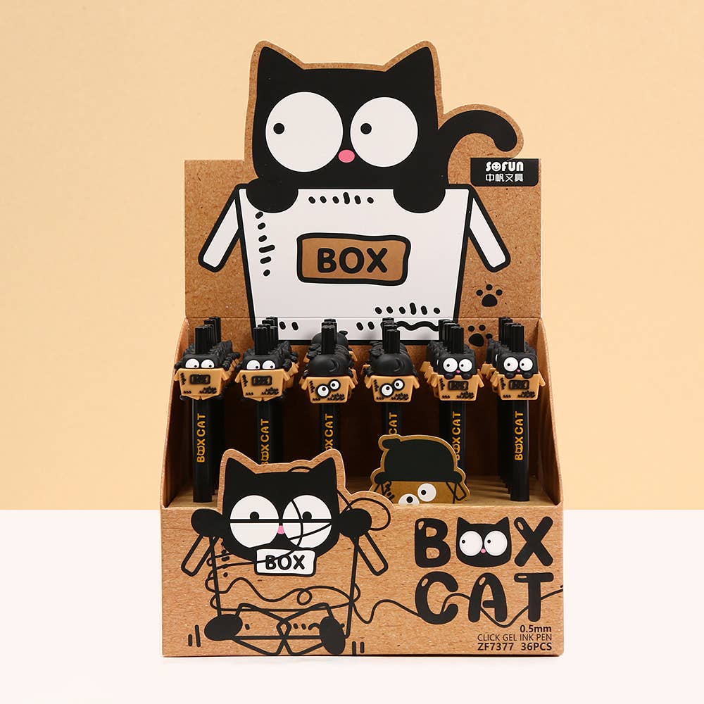 Box Cat Gel Pen