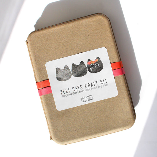 Black Cats Felting Craft Kit