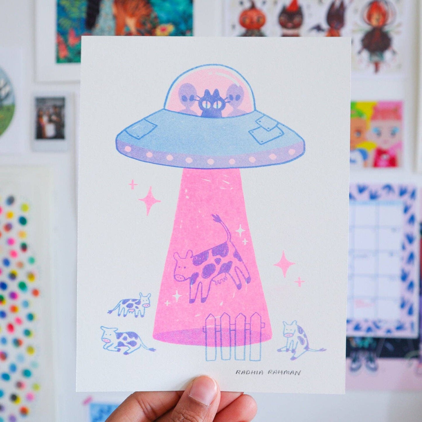 Radhia Rahman - UFO Kuni Riso Print