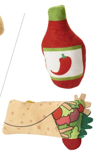Mexican Take-Out Cat Toys 2pk