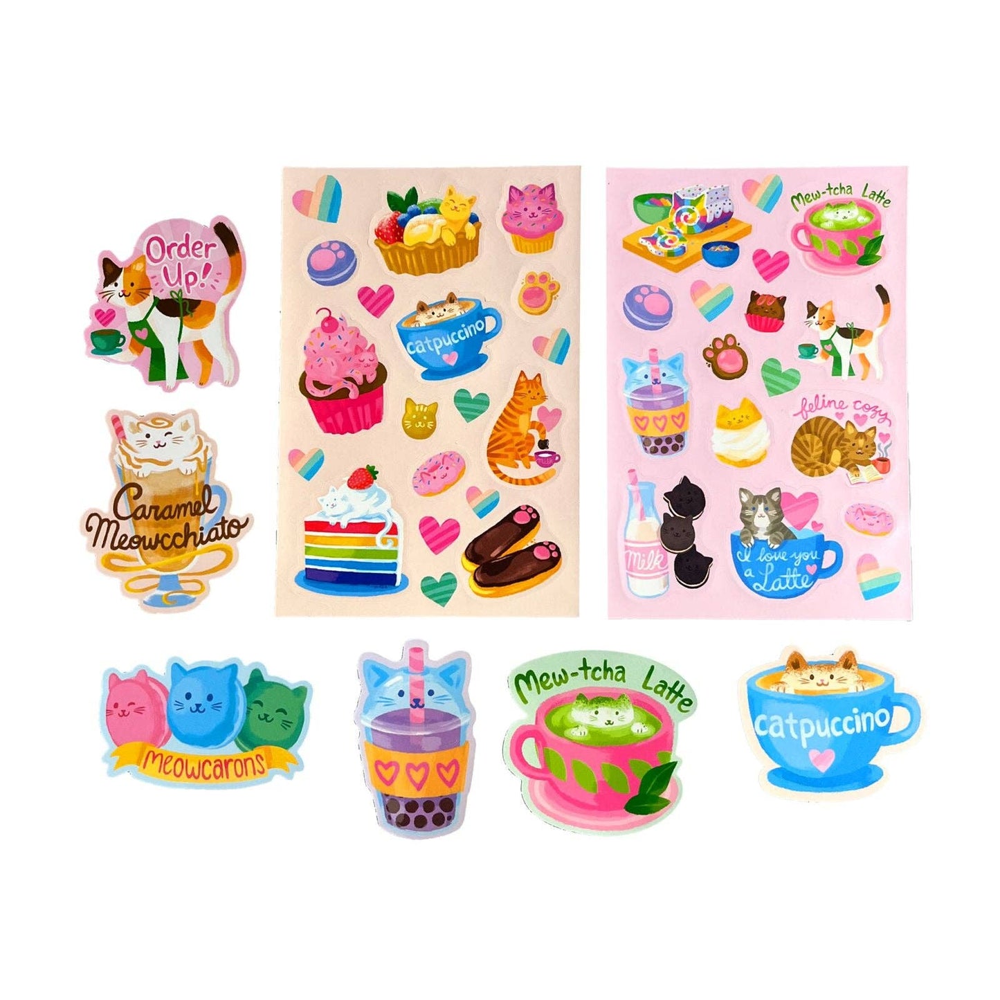 Stickiville Stickers: Cat Cafe - Scented