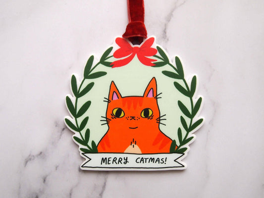 Ginger Cat Christmas Tree Ornament Decoration