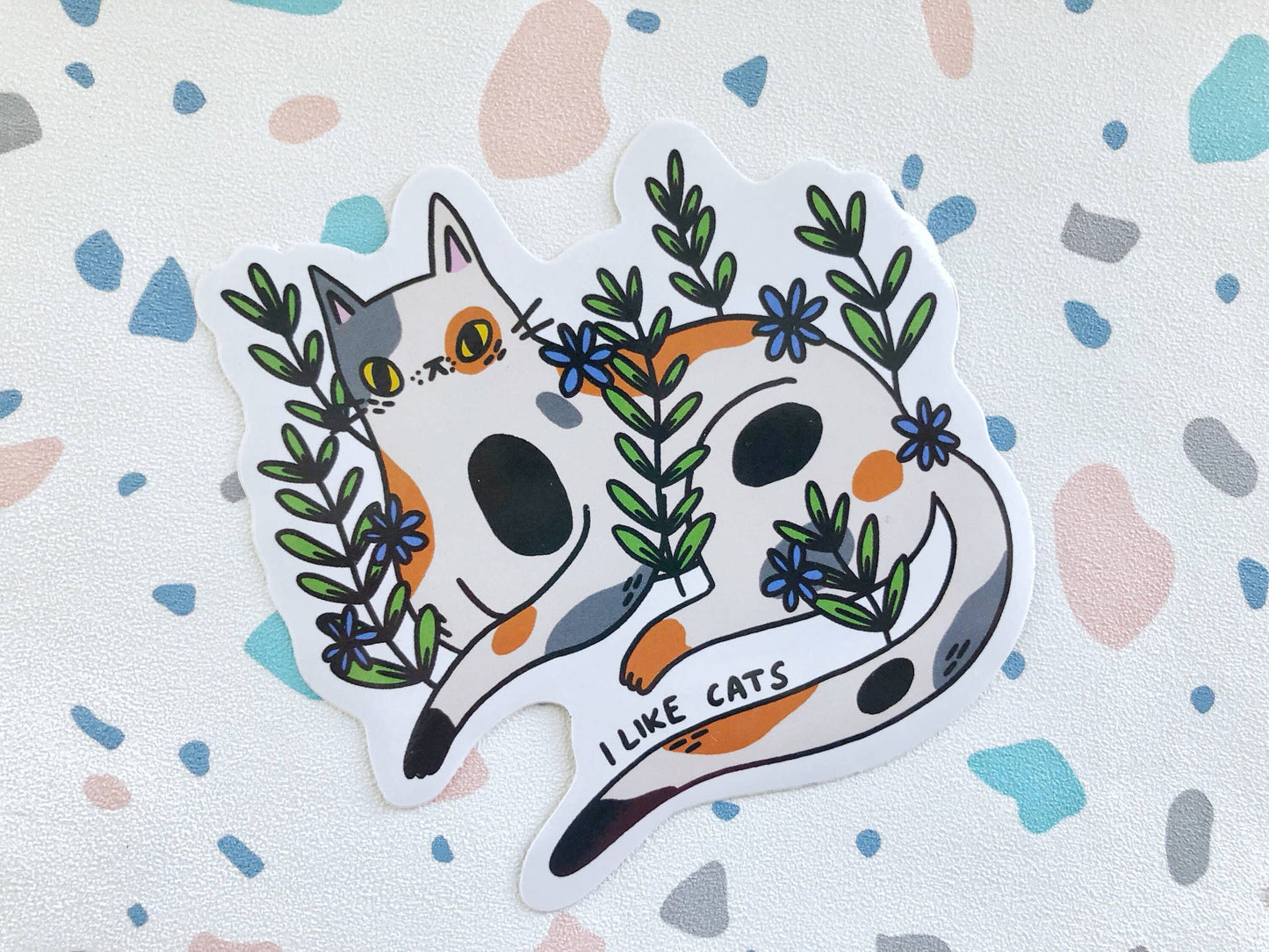 Calico Cat Vinyl Decal Sticker