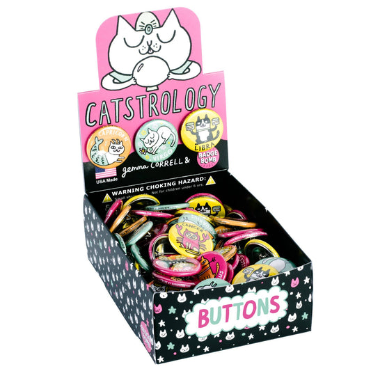 Catstrology Button Pin