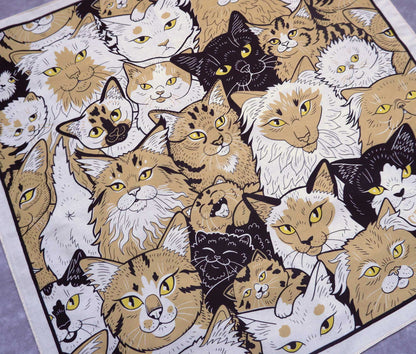 Clutter of Cats - Cotton Bandana