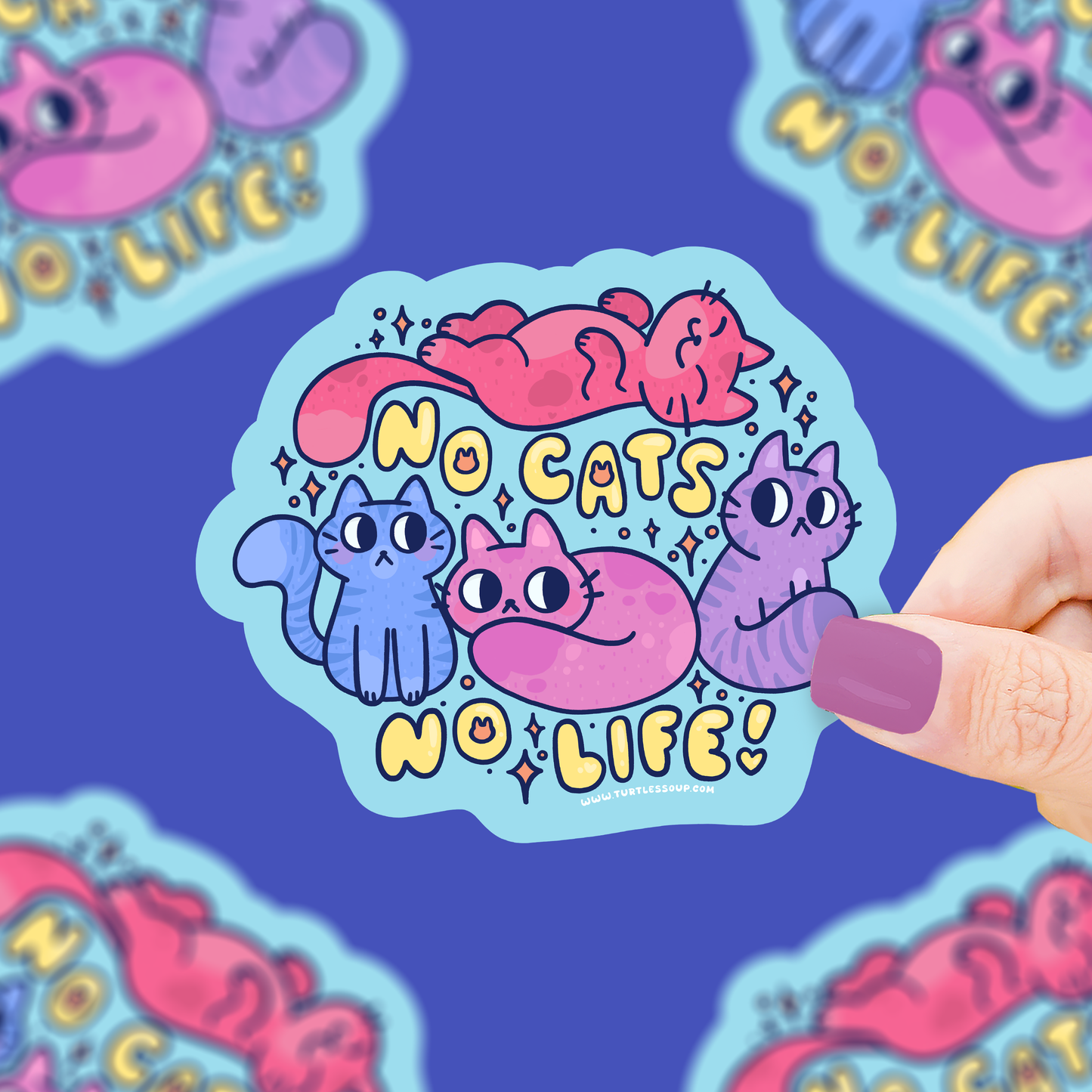 No Cats No Life Vinyl Sticker