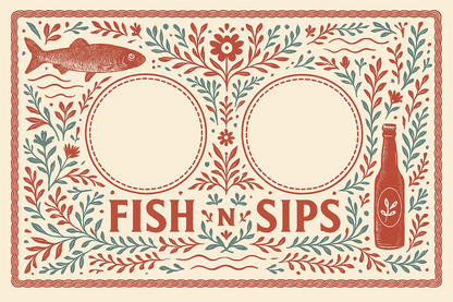 Smör & Sip Reversible Cat Placemat