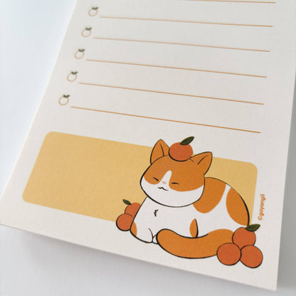 Orange Cat Notepad - Memopad