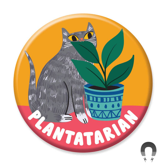 Plantatarian Cat Magnet