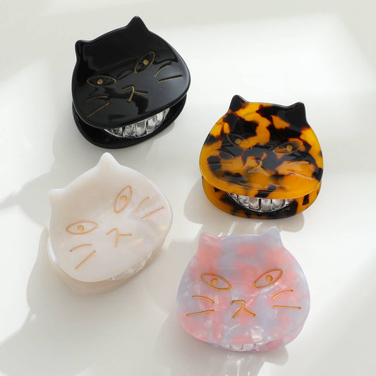 Esther | Hand Painted Grumpy Cat Eco-Friendly Claw Clip