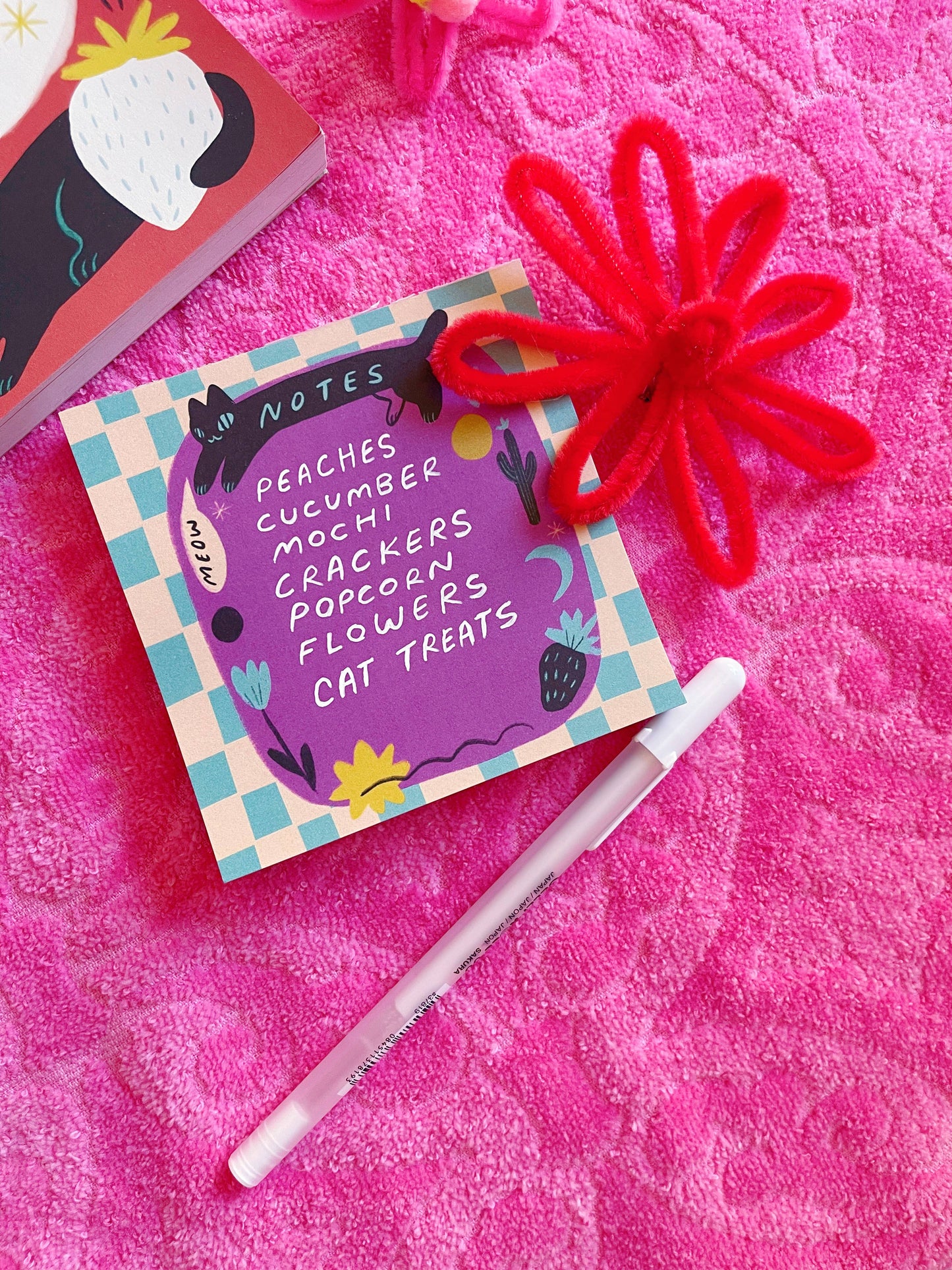 Bunny Dee - 4x4inches 100 page cat themed notepad