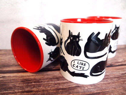 Black Cats Coffee Mug