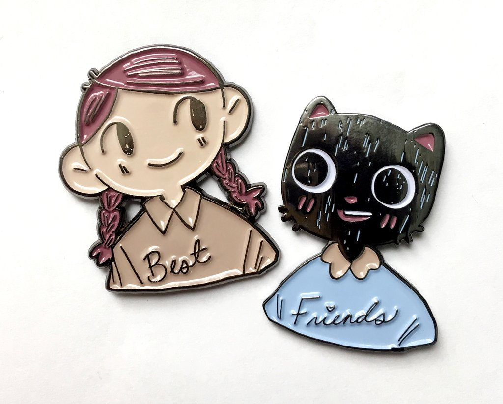 Best Friends (Catboy) enamel pin set