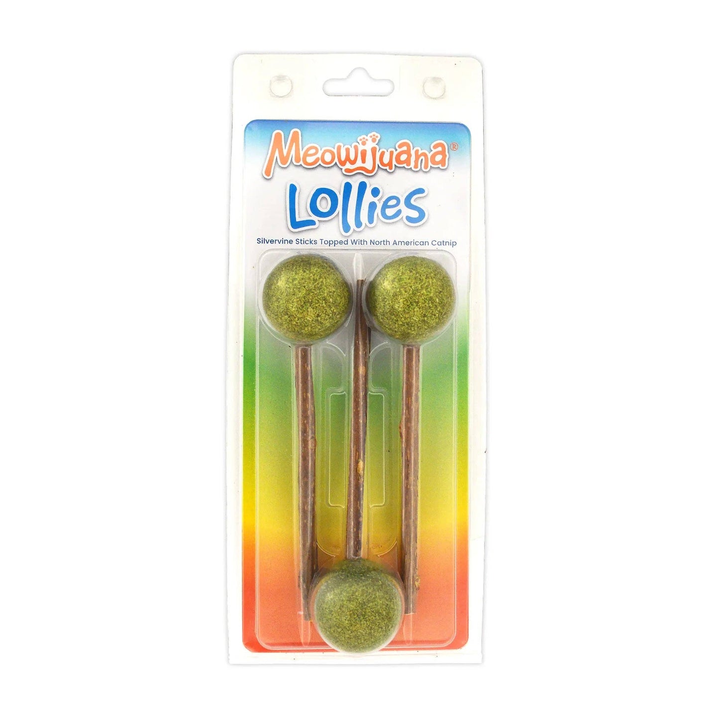 Meowijuana Lollies - Silvervine Sticks With Catnip