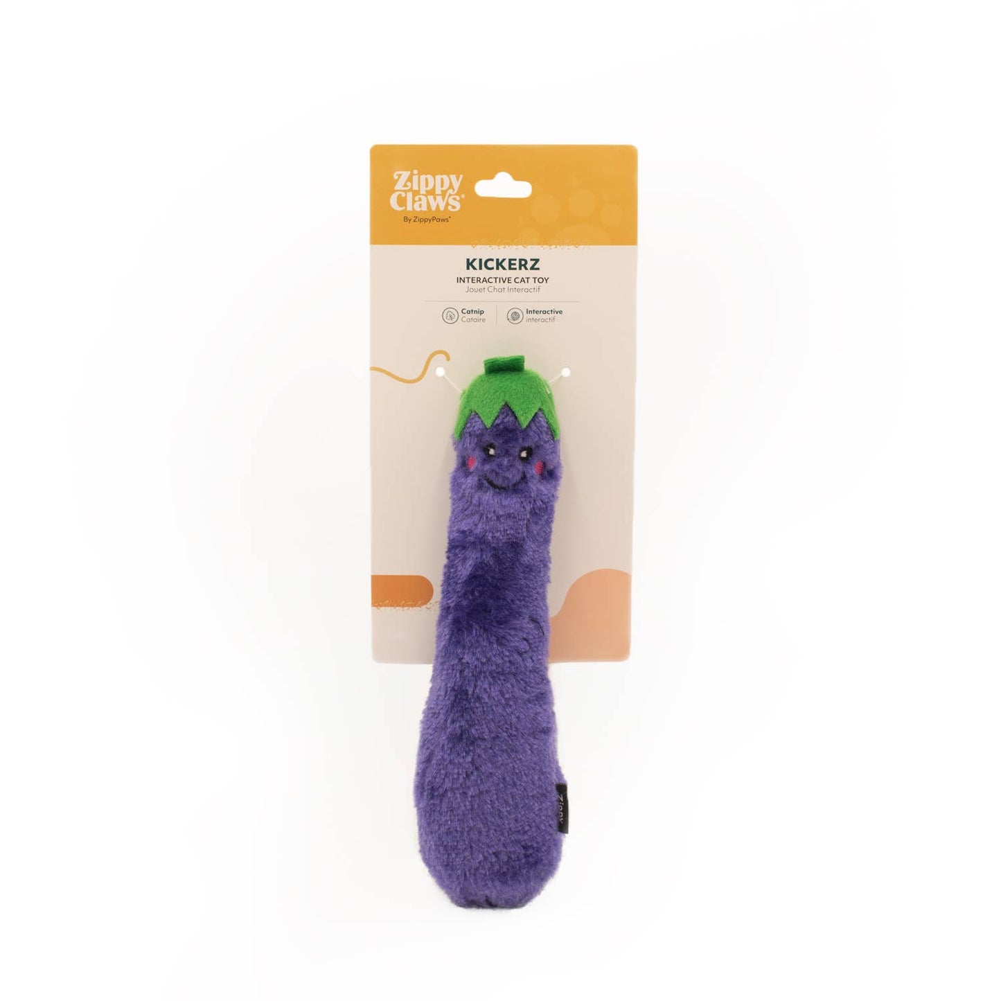 ZippyClaws® Kickerz - Eggplant - Cat Toy