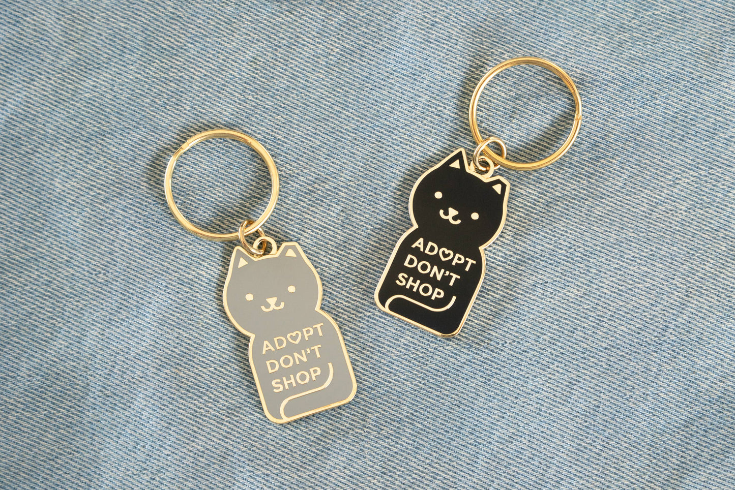 Adopt Don't Shop Keychain