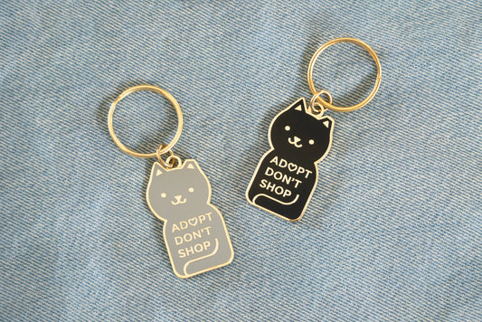 Adopt Don't Shop Keychain