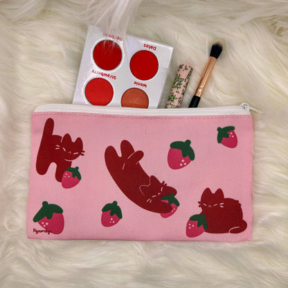 Strawberry Cats Pouch