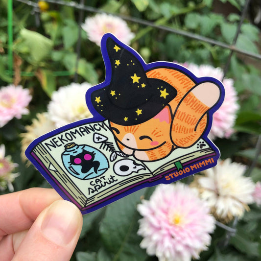 Neko'mancy Spellbook sticker