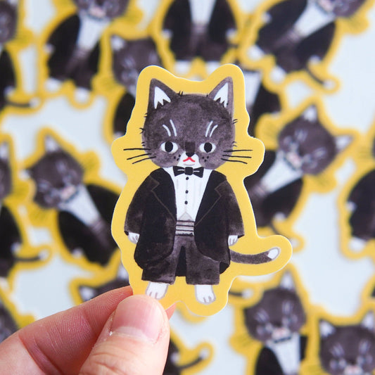 Megan Wang - Tuxedo Cat Sticker