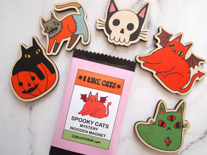 Halloween Wooden Fridge Magnet Blind Bag Mystery Bag