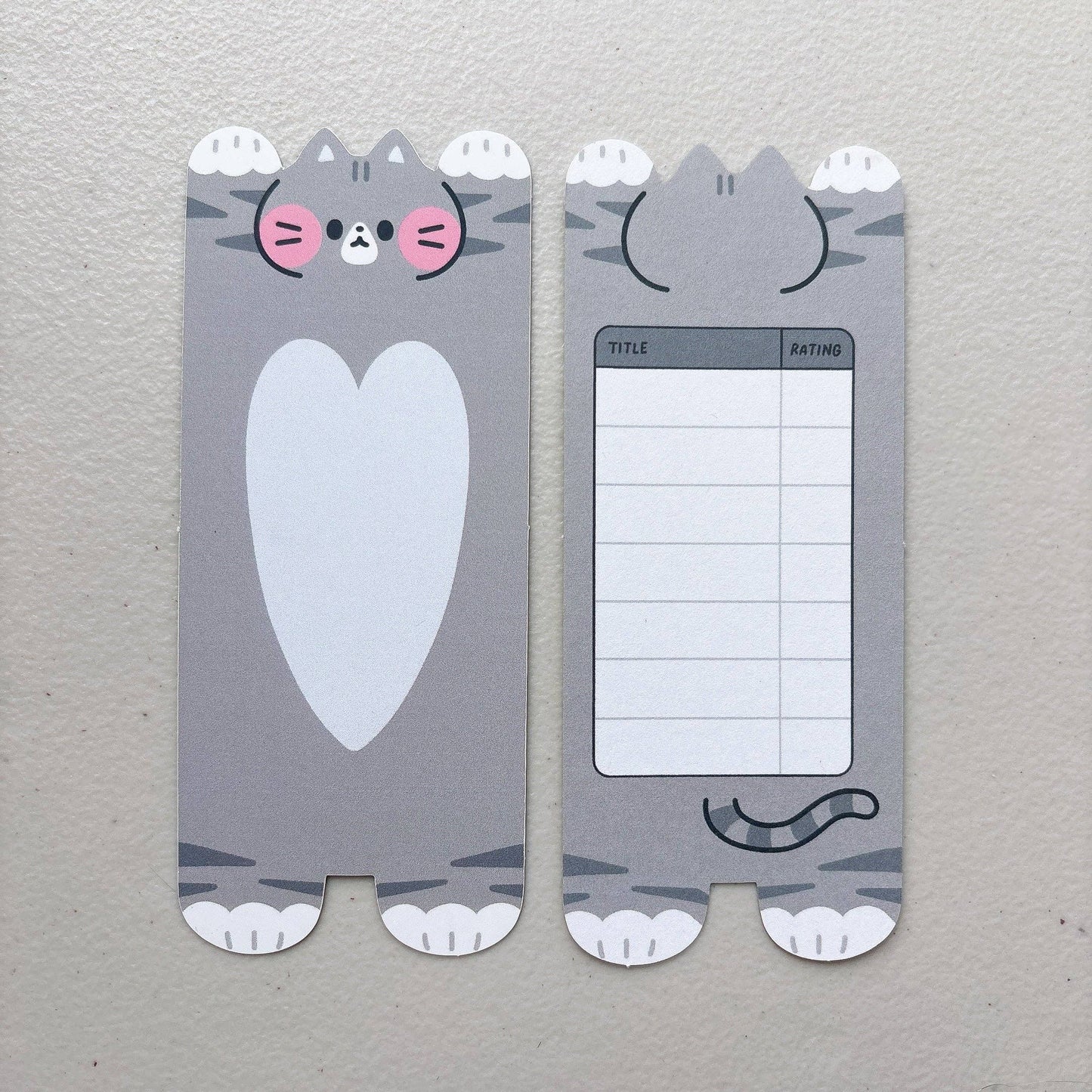 Cat Soft Matte Double Sided Bookmarks