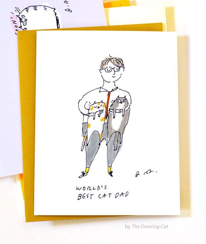 World's Best Cat Dad Card
