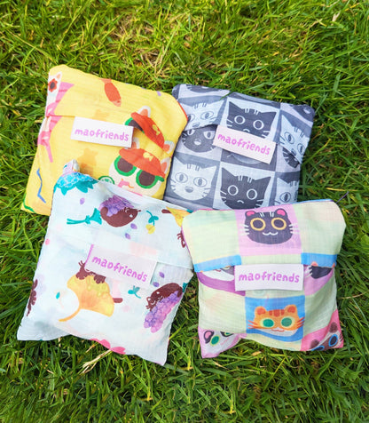 Maofriends - Reusable Grocery Shopping Bag- Kiki's Flower field