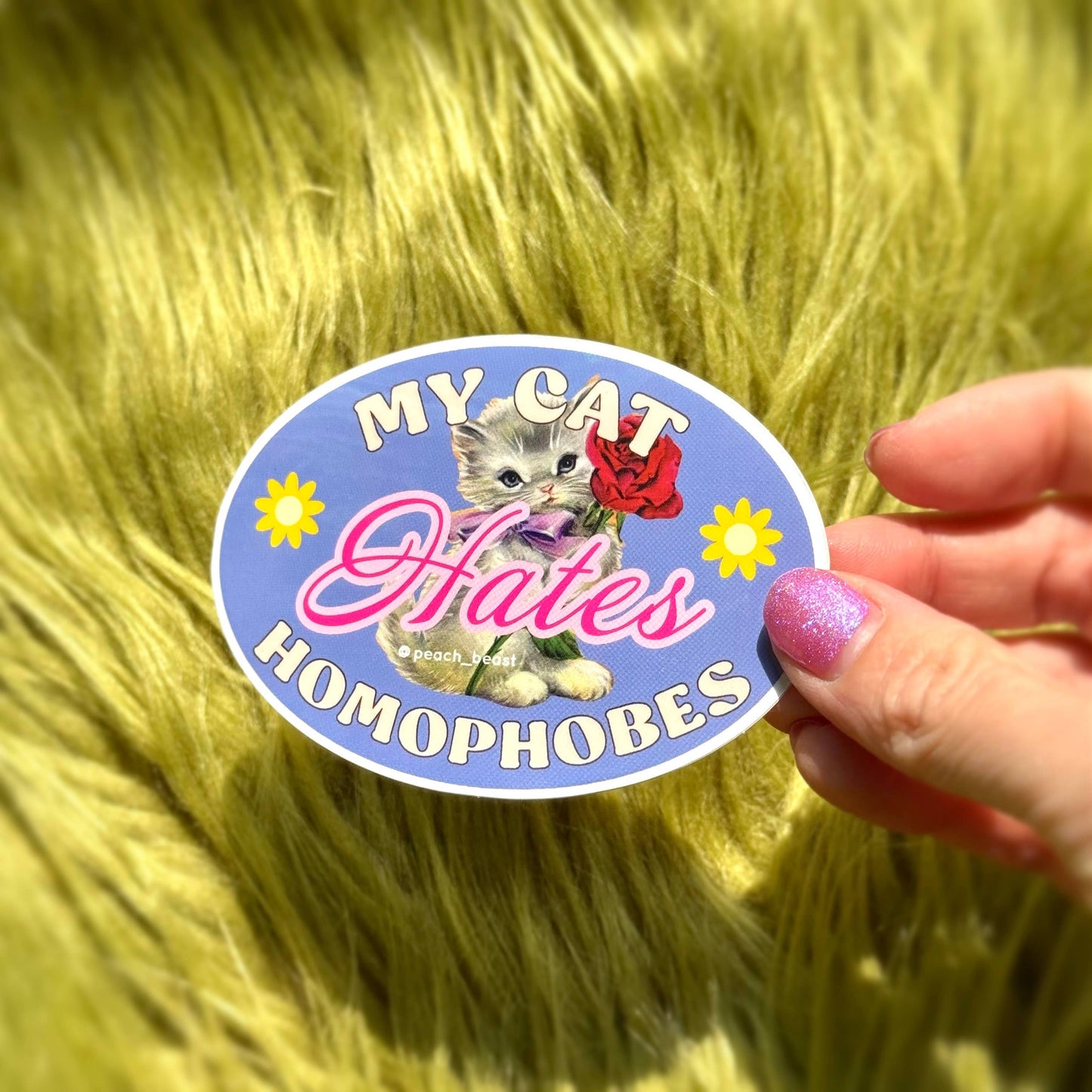 Peach Beast - LGBTQ Pet Stickers