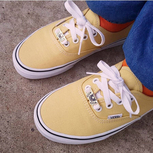 Black Cat Enamel Shoelace and Shoe Charms