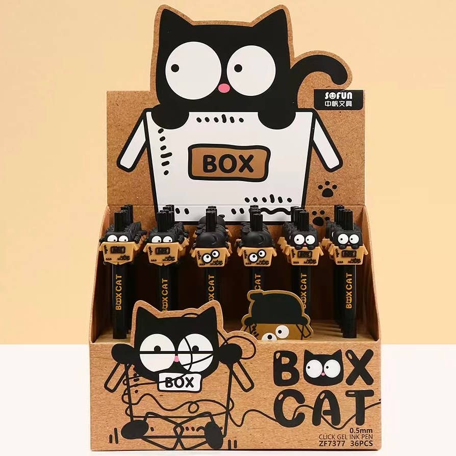 Box Cat Gel Pen