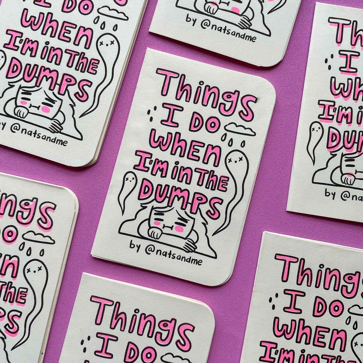 Things I do when I'm down in the dumps  ♡ Riso Fanzine