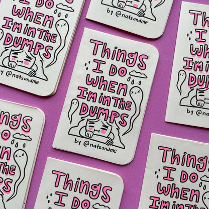 Things I do when I'm down in the dumps  ♡ Riso Fanzine