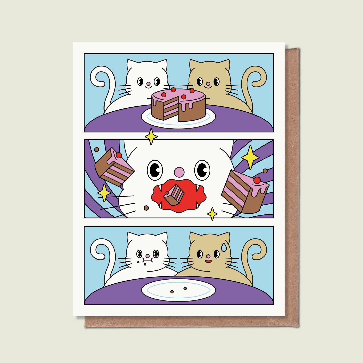 Épée Lapin Studio - Birthday Cake Vortex Greeting Card